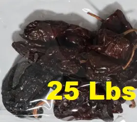 25lbs ANCHO ENTERO/ Whole Ancho Chile mpACR