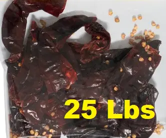[25-MP103] 25Lbs New Mex y California Entero / New Mex. Chili pods mpACB